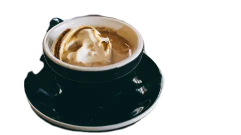 AI Background Remover on a product photo of a coffee cup
