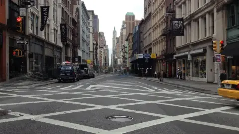 Object & People Remover on a street photo (removed people)